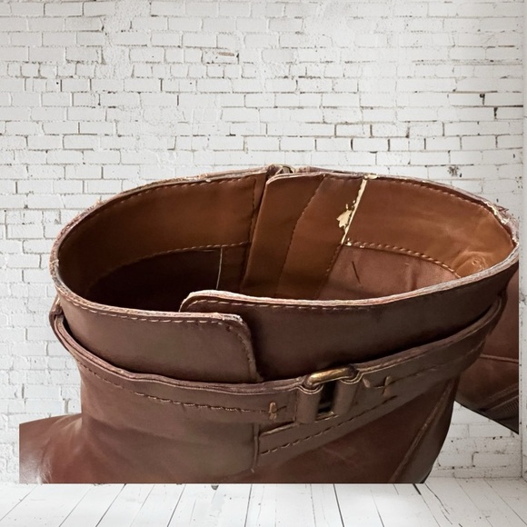 Franco Sarto Brown Ankle Boots - Picture 10 of 11